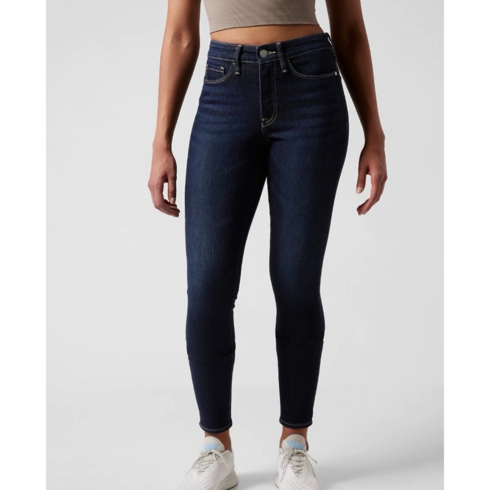 Athleta | Women's High Rise Dark Blue Jeans